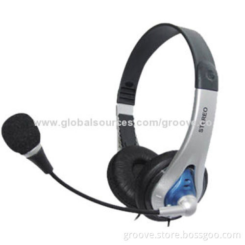 Wired Computer Headset/Headphones with 40mm Speaker, 2.5m Cable